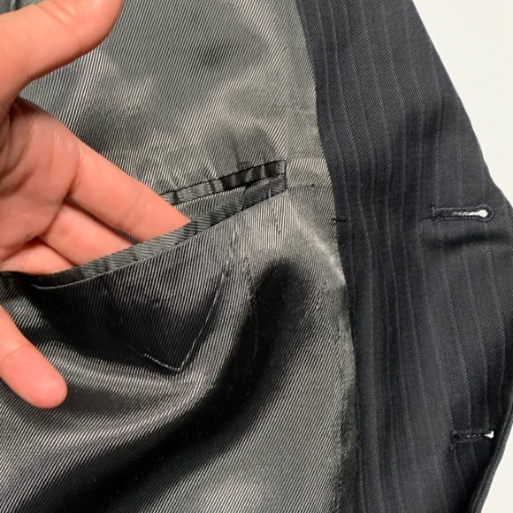 OSCAR DE LA RENTA PINSTRIPE SUIT AND PANTS - Picture 10 of 13